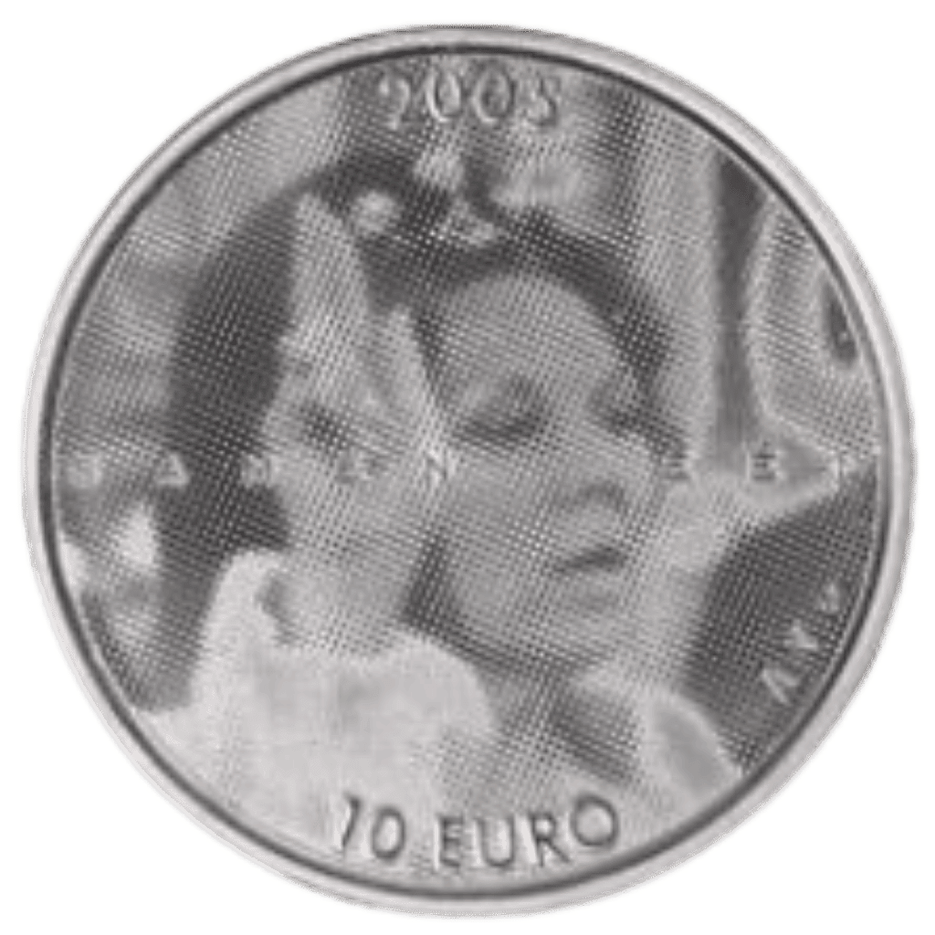 Zilveren Nederlandse 10 euro munt