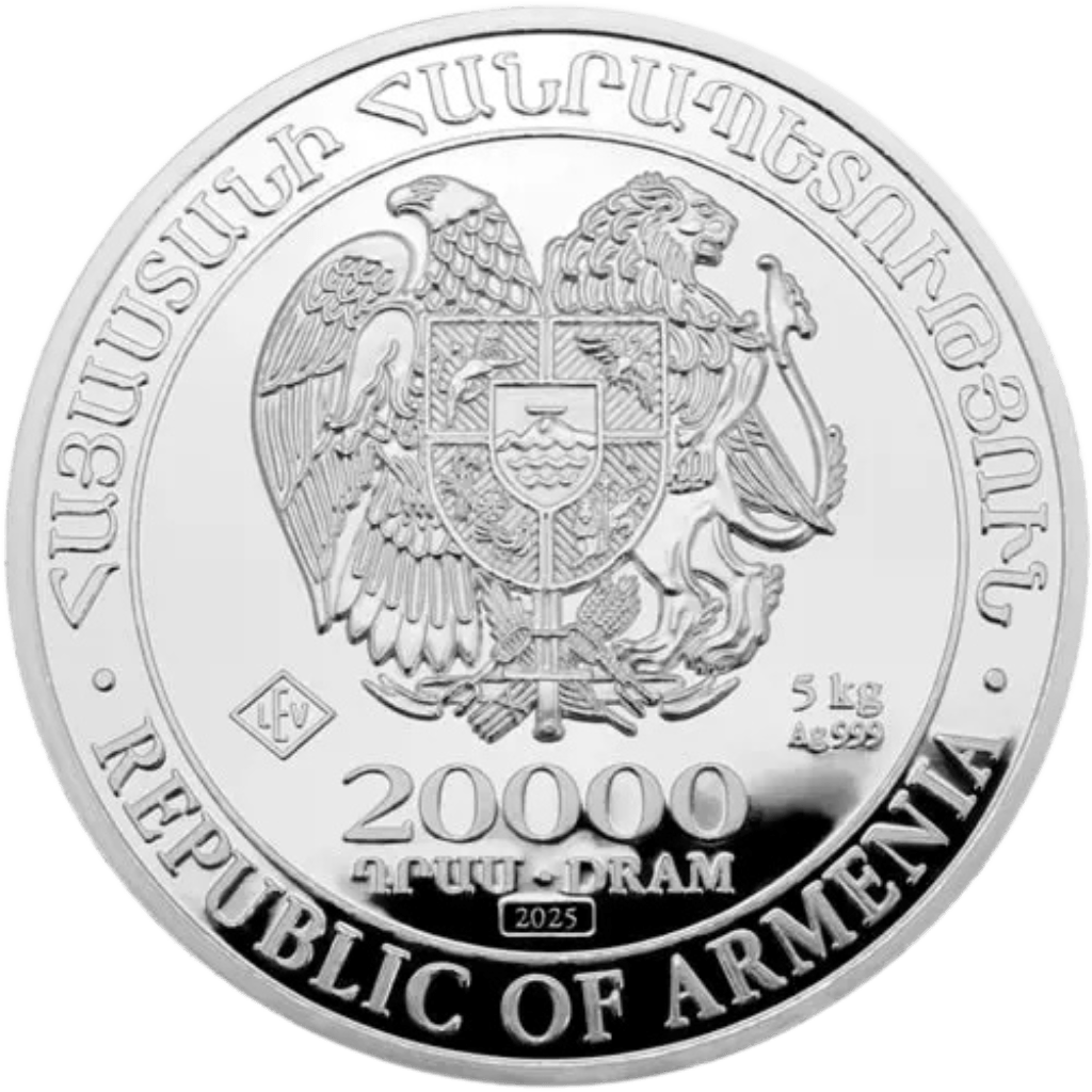 Zilveren Noahs Ark munt 5 kilo