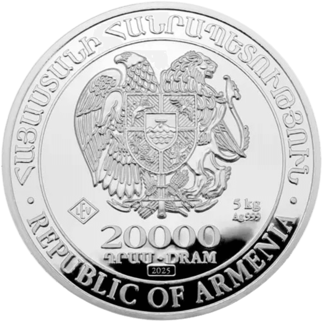 Zilveren Noahs Ark munt 5 kilo