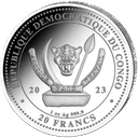 Zilveren Worlds Wildlife Ocean Rays munt 1 troy ounce 2