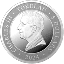 Zilveren Oceania Crocodile munt 1 troy ounce 2