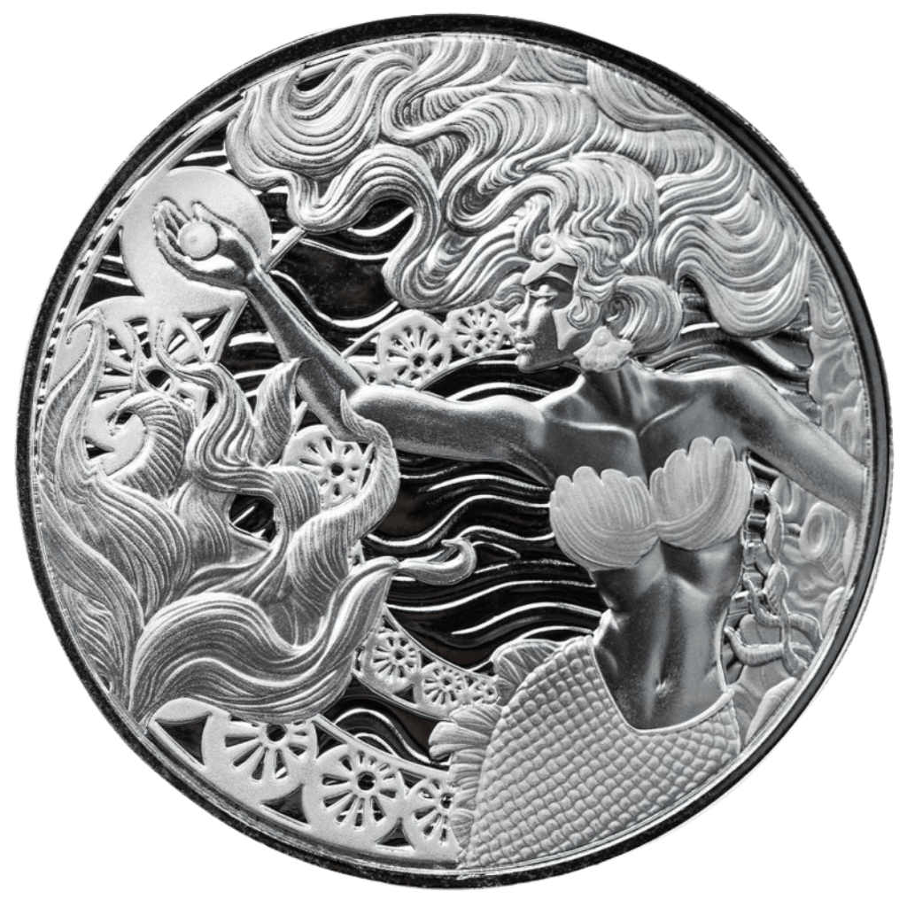 Zilveren Pacific Mermaid munt 1 troy ounce