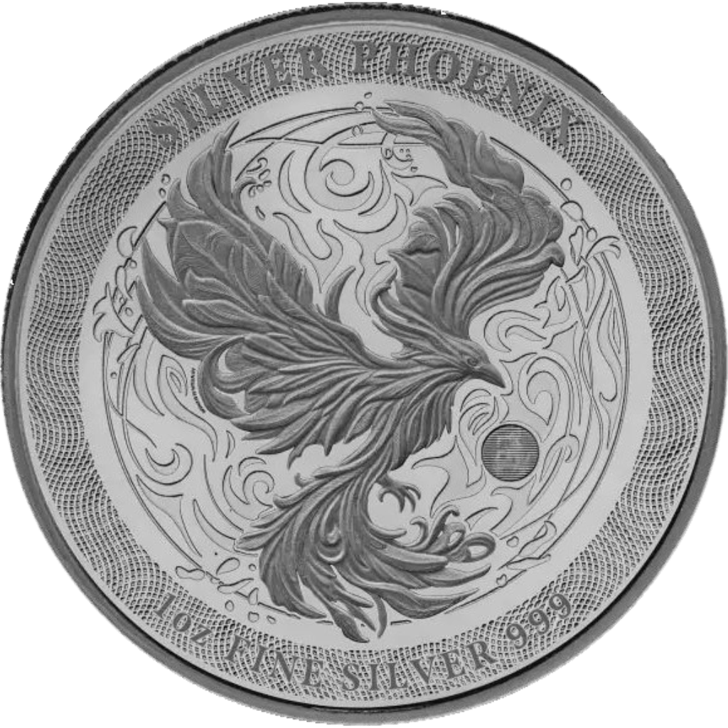 Zilveren Phoenix munt 1 troy ounce