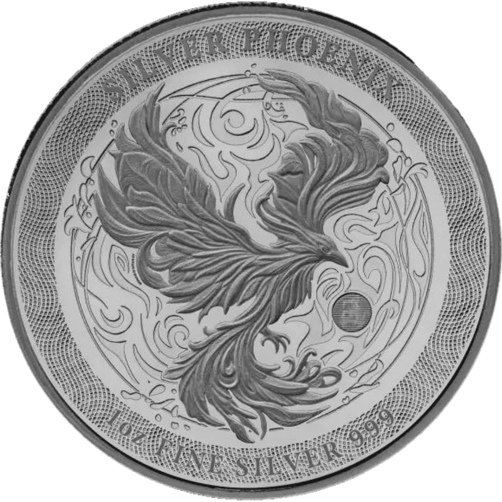 Zilveren Phoenix munt 1 troy ounce