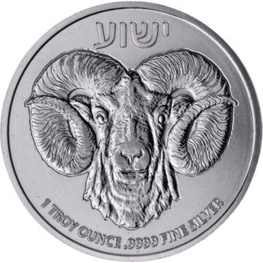 Zilveren Ram of Calvary munt 1 troy ounce