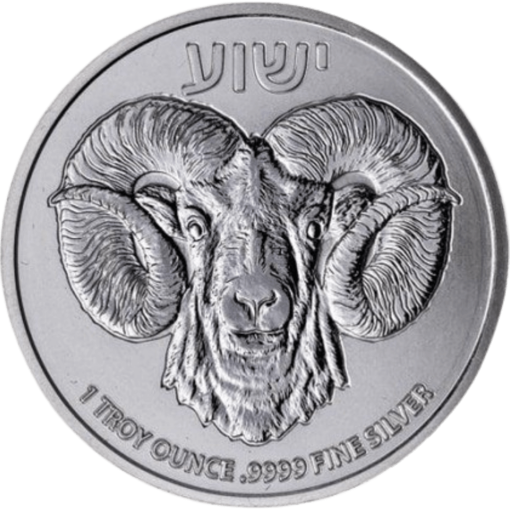 Zilveren Ram of Calvary munt 1 troy ounce