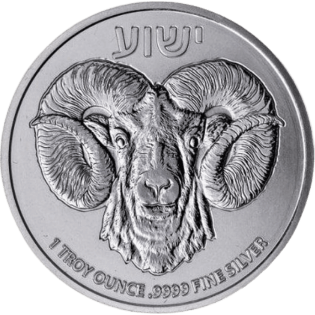 Zilveren Ram of Calvary munt 1 troy ounce
