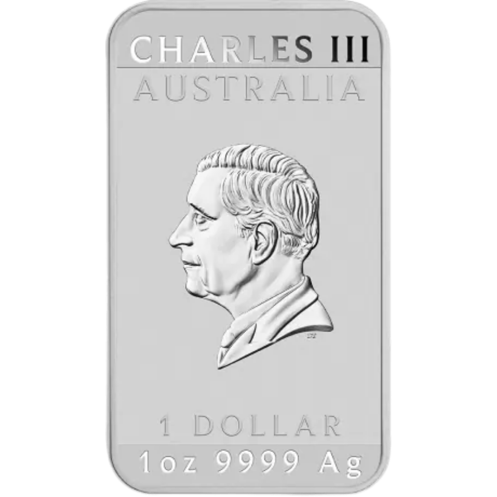 Zilveren Rectangular Dragon muntbaar 1 troy ounce