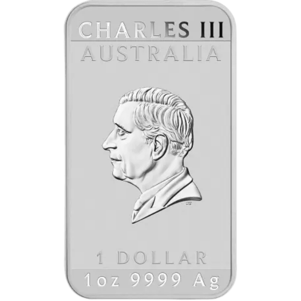 Zilveren Rectangular Dragon muntbaar 1 troy ounce