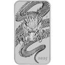 Rectangular Dragon muntbaar zilver 1 troy ounce 1