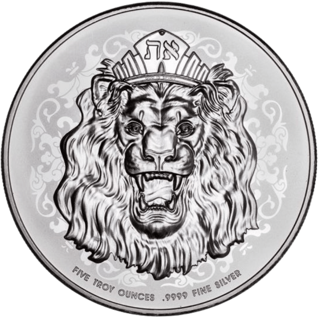 Zilveren Roaring Lion munt 1 troy ounce