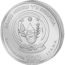 Zilveren Rwanda Nile Crocodile munt 1 troy ounce 2