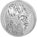 Zilveren Rwanda Mountain Gorilla munt 1 troy ounce 1