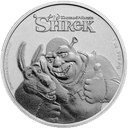 Zilveren Shrek 20th anniversary munt 1 troy ounce 1
