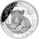 Zilveren Somalische Luipaard munt 1 troy ounce 1