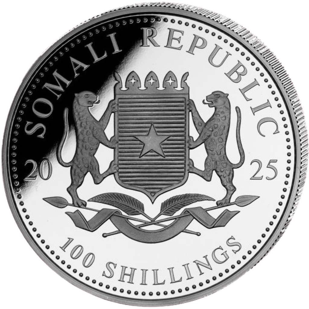 Zilveren Somalische Luipaard munt 1 troy ounce