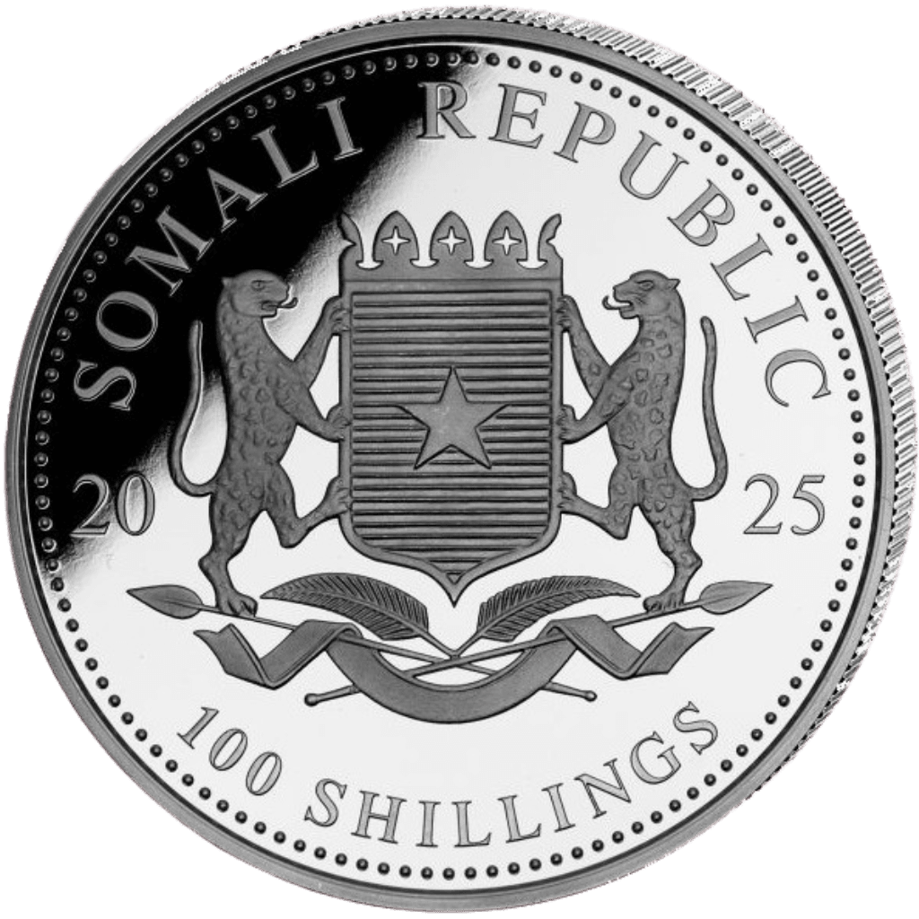 Zilveren Somalische Luipaard munt 1 troy ounce