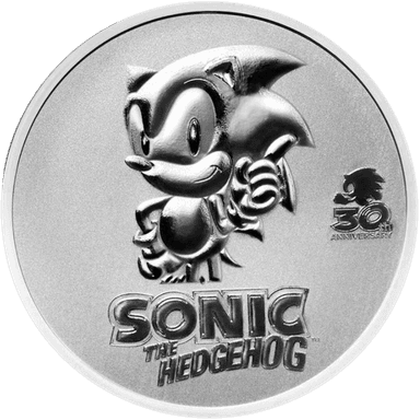Zilveren Sonic munt 1 troy ounce