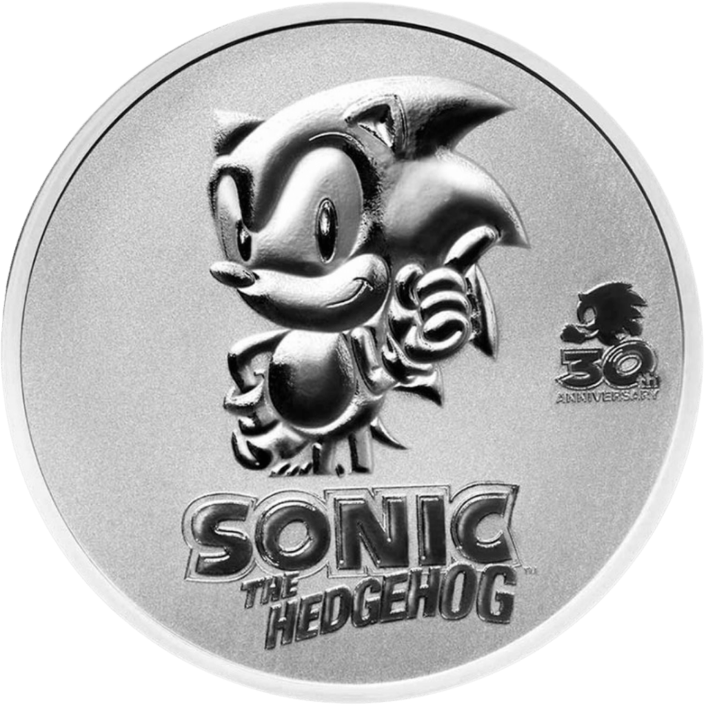 Zilveren Sonic munt 1 troy ounce