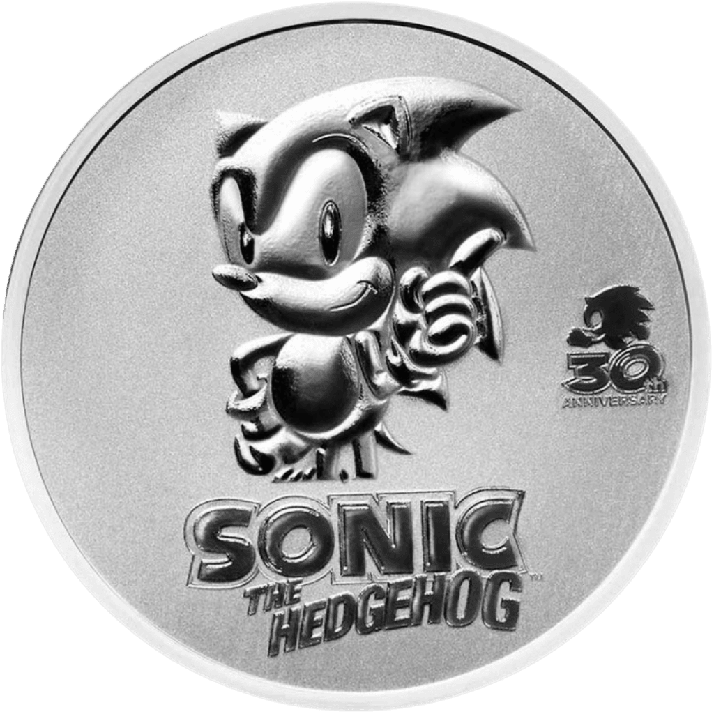 Zilveren Sonic munt 1 troy ounce