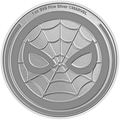 Zilveren Spiderman munt 1 troy ounce