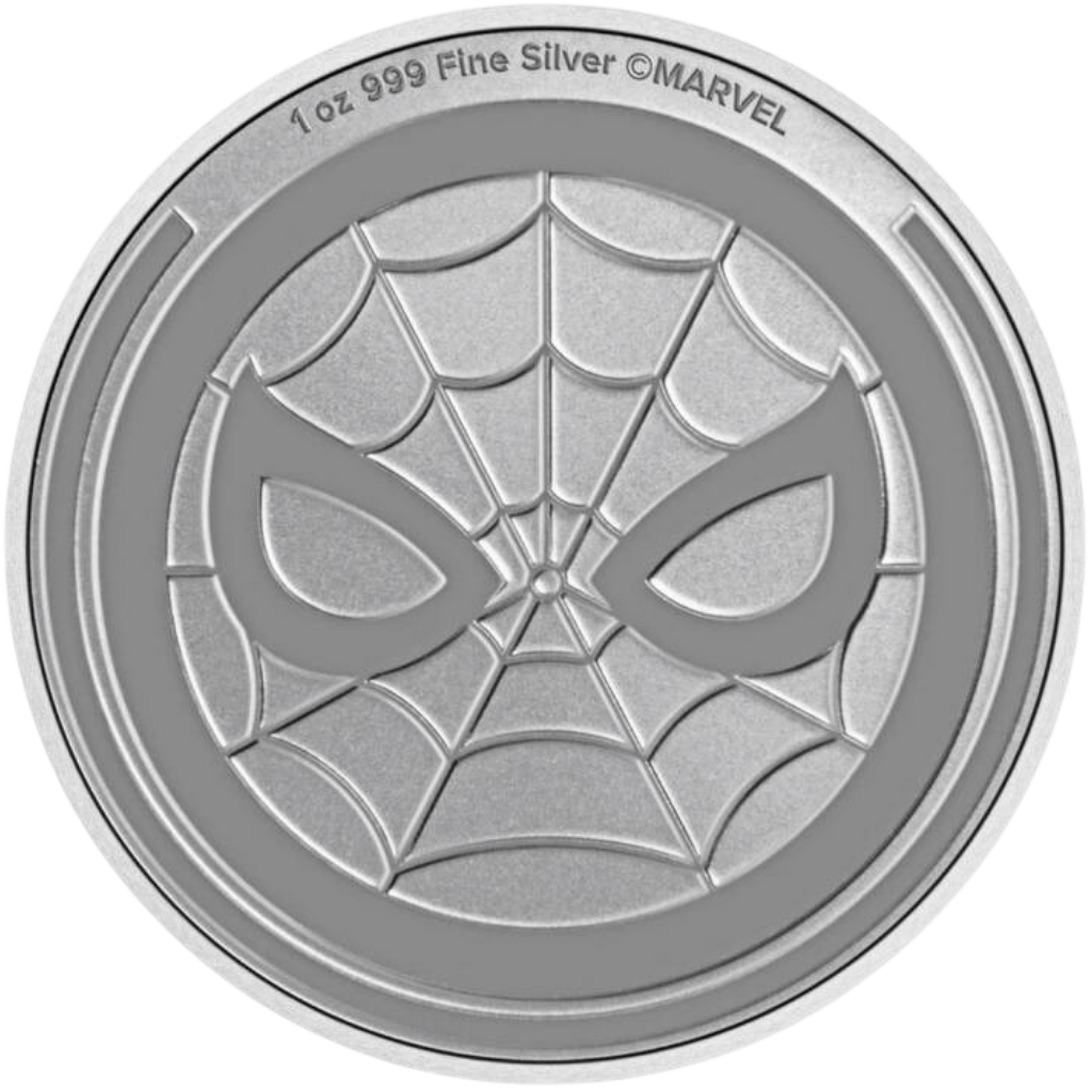 Zilveren Spiderman munt 1 troy ounce