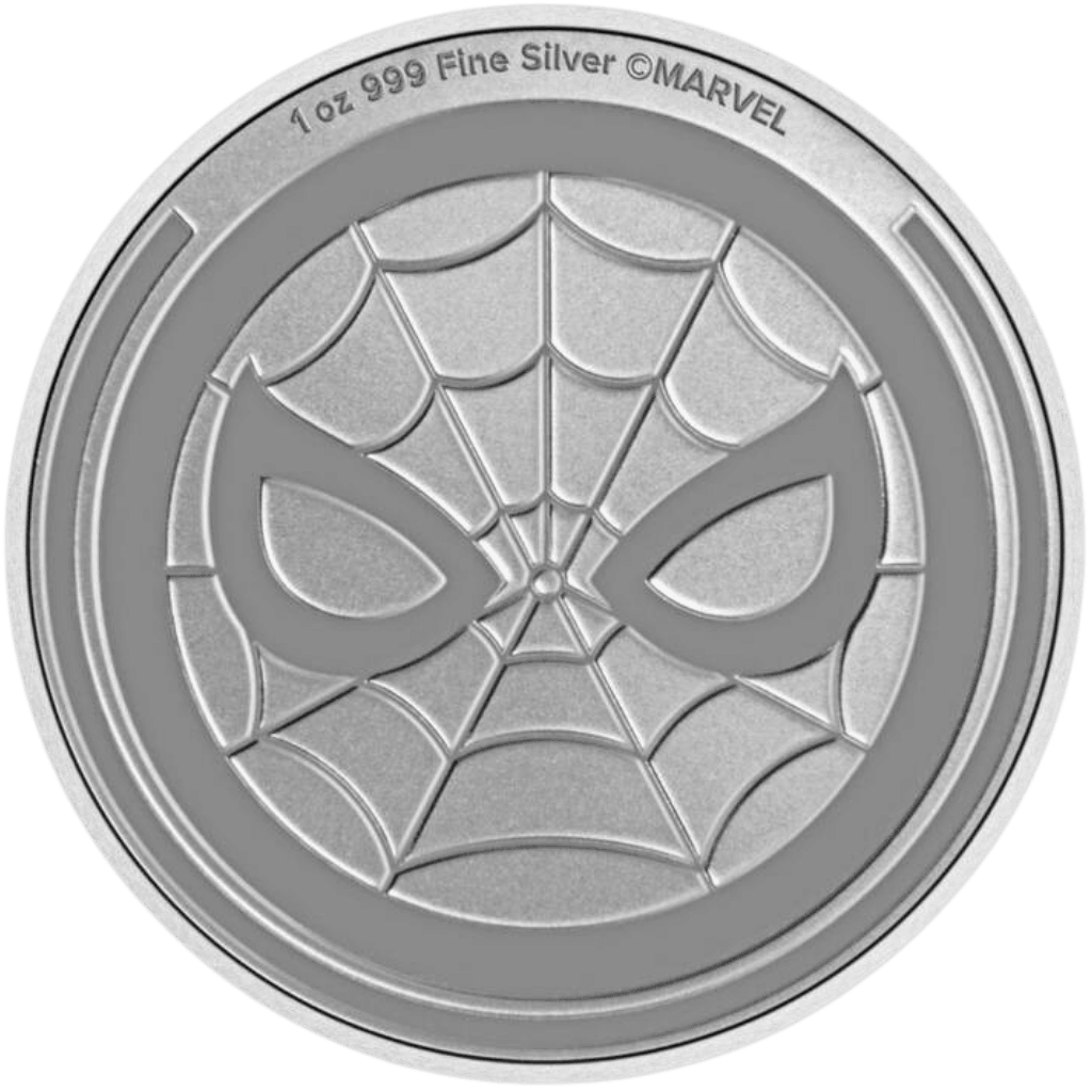 Zilveren Spiderman munt 1 troy ounce