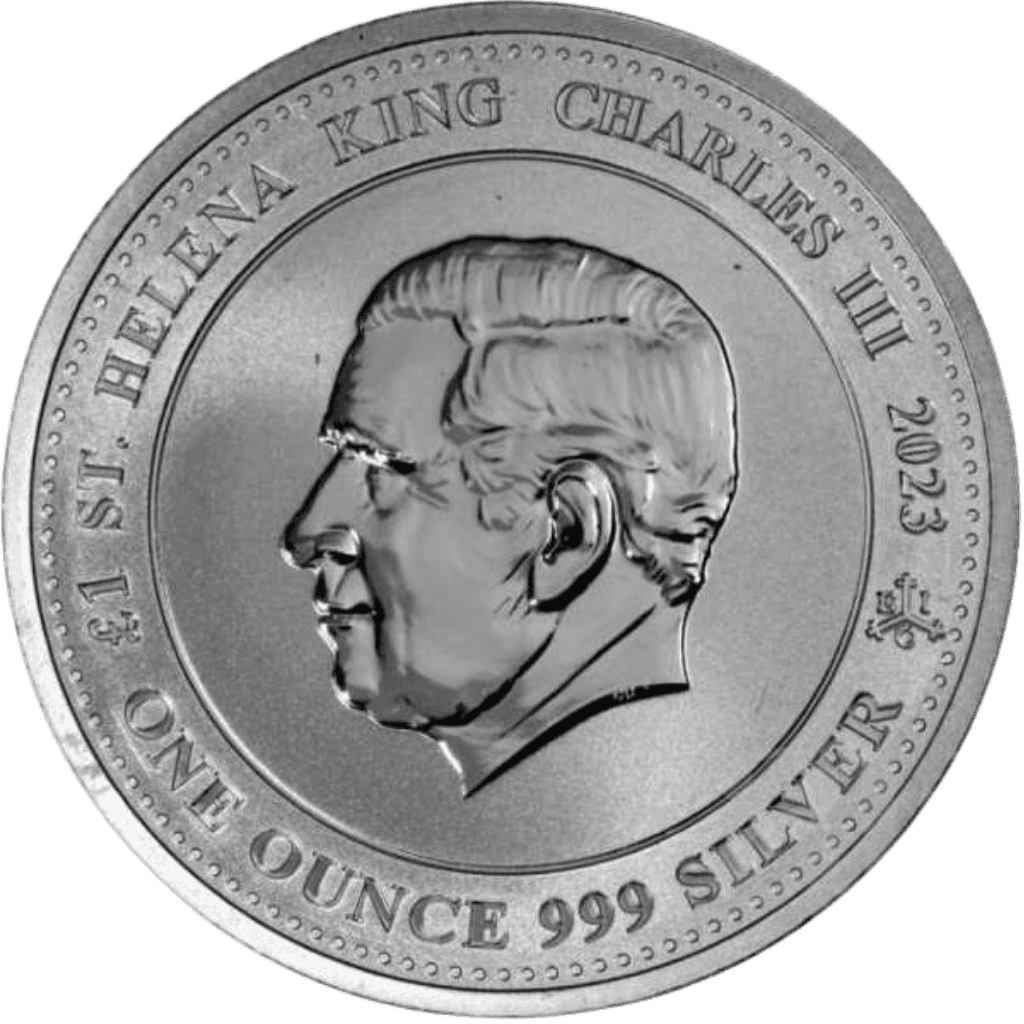 Zilveren St. Helena Pegasus munt 1 troy ounce