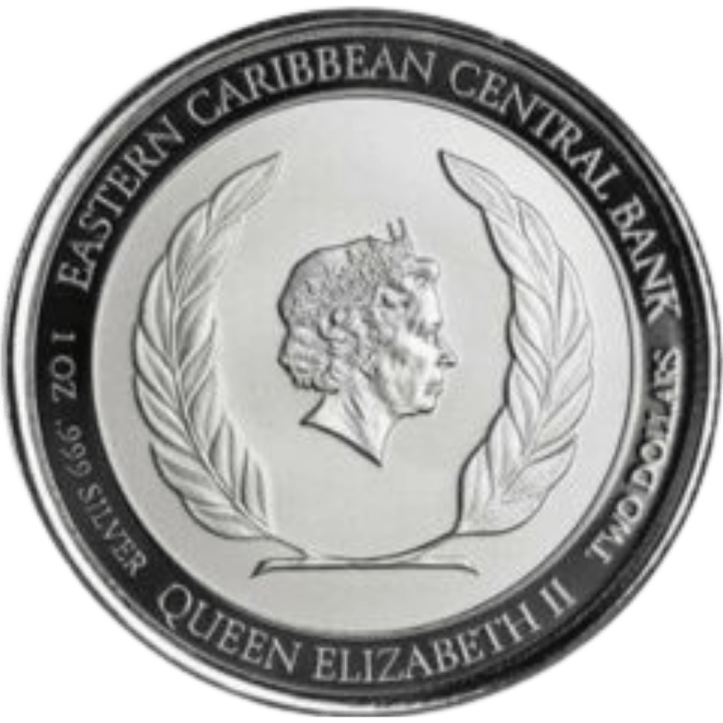 Zilveren St. Kitts and Nevis Underwater munt 1 troy ounce