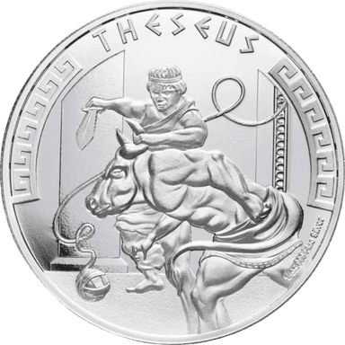 Zilveren Theseus & The Minotaurus munt 1 troy ounce