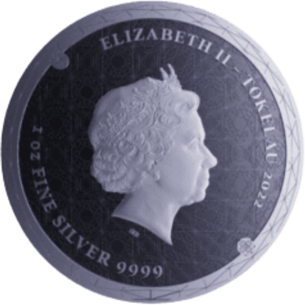 Zilveren Tokelau Equilibrium munt 1 troy ounce