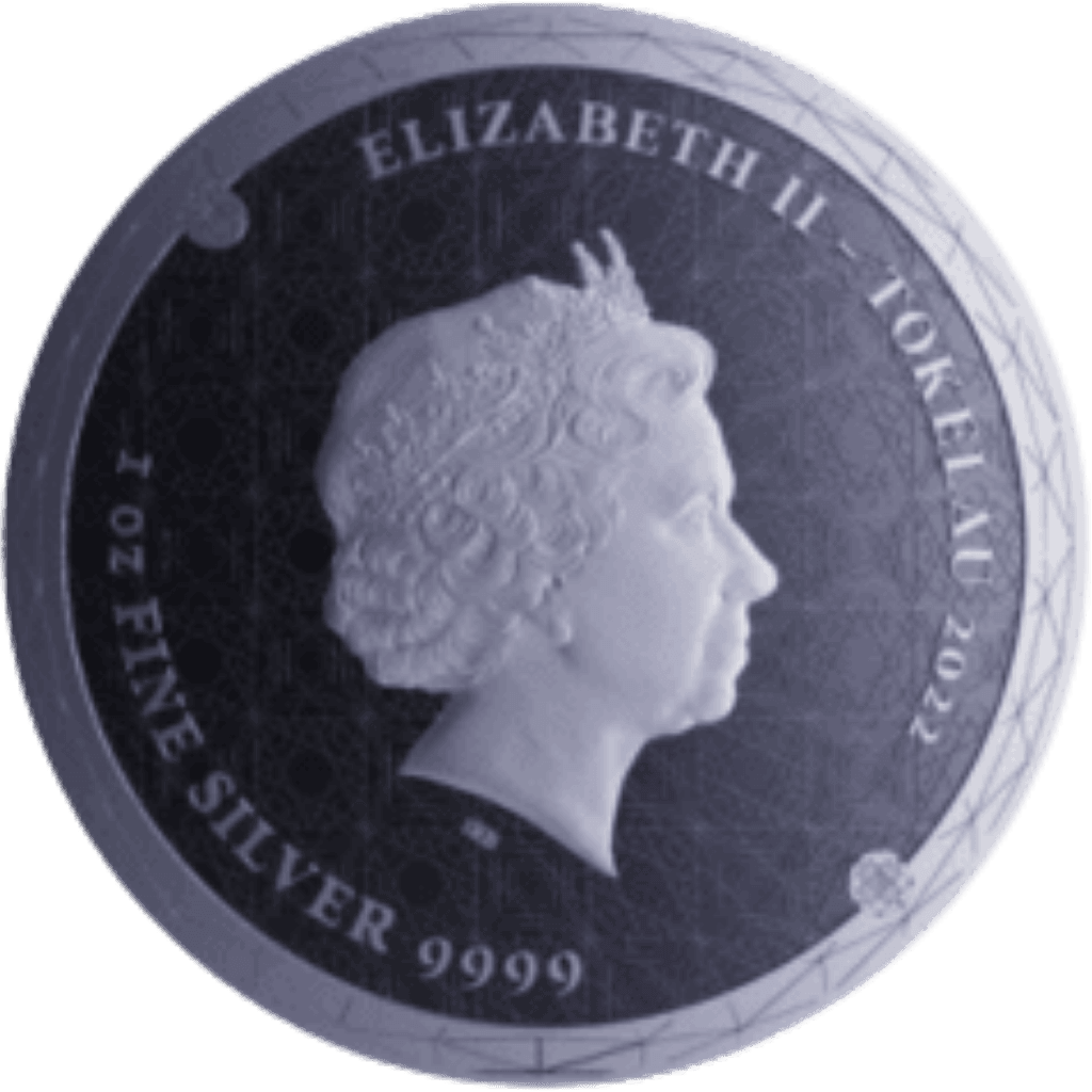 Zilveren Tokelau Equilibrium munt 1 troy ounce