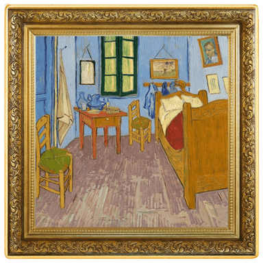 Zilveren Vincent van Gogh Bedroom in Arles munt 1 troy ounce