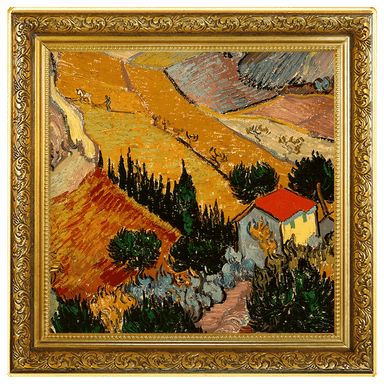 Zilveren Vincent van Gogh Valley with ploughman 1 troy ounce