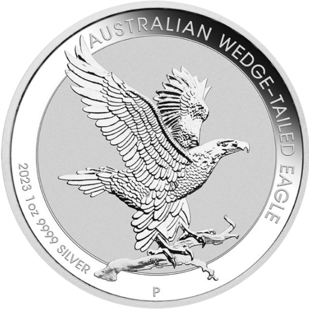 Zilveren Wedge-Tailed Eagle munt 1 troy ounce