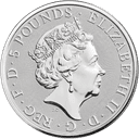 Zilveren White Lion of Mortimer munt 2 troy ounce 2