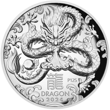 Zilveren Lunar series munt 1 troy ounce