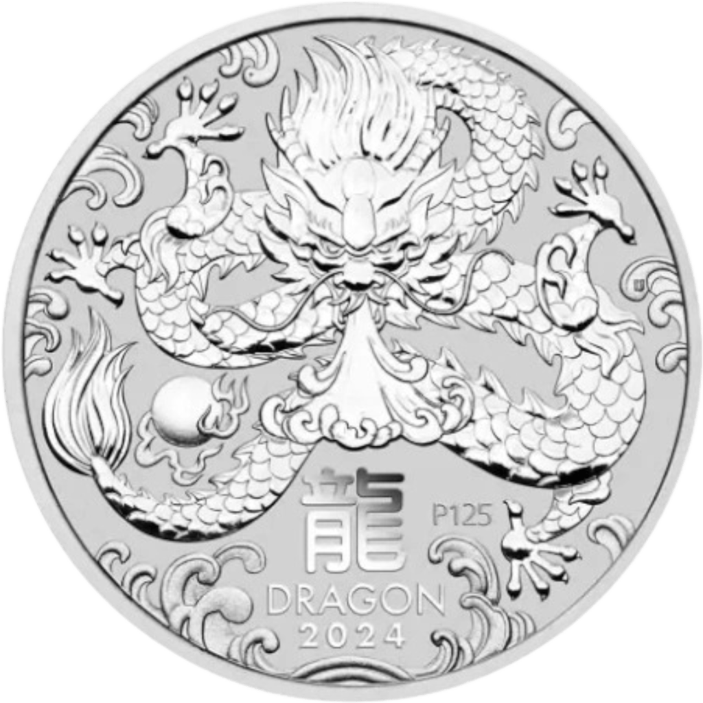 Zilveren Lunar munt 2 troy ounce
