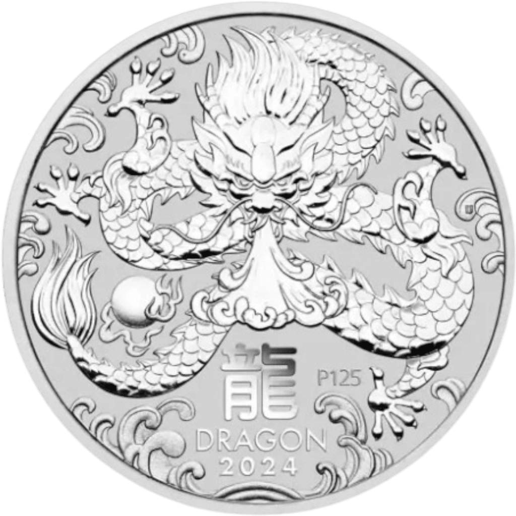 Zilveren Lunar munt 2 troy ounce