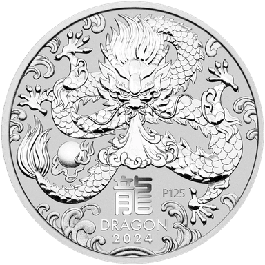 Zilveren Lunar munt 5 troy ounce