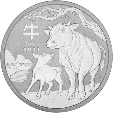 Zilveren Lunar munt 2 troy ounce
