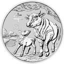 Zilveren Lunar munt 5 troy ounce 1