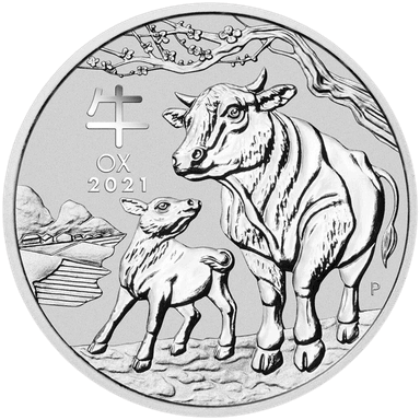 Zilveren Lunar munt 5 troy ounce