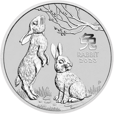 Zilveren Lunar series munt 1 troy ounce