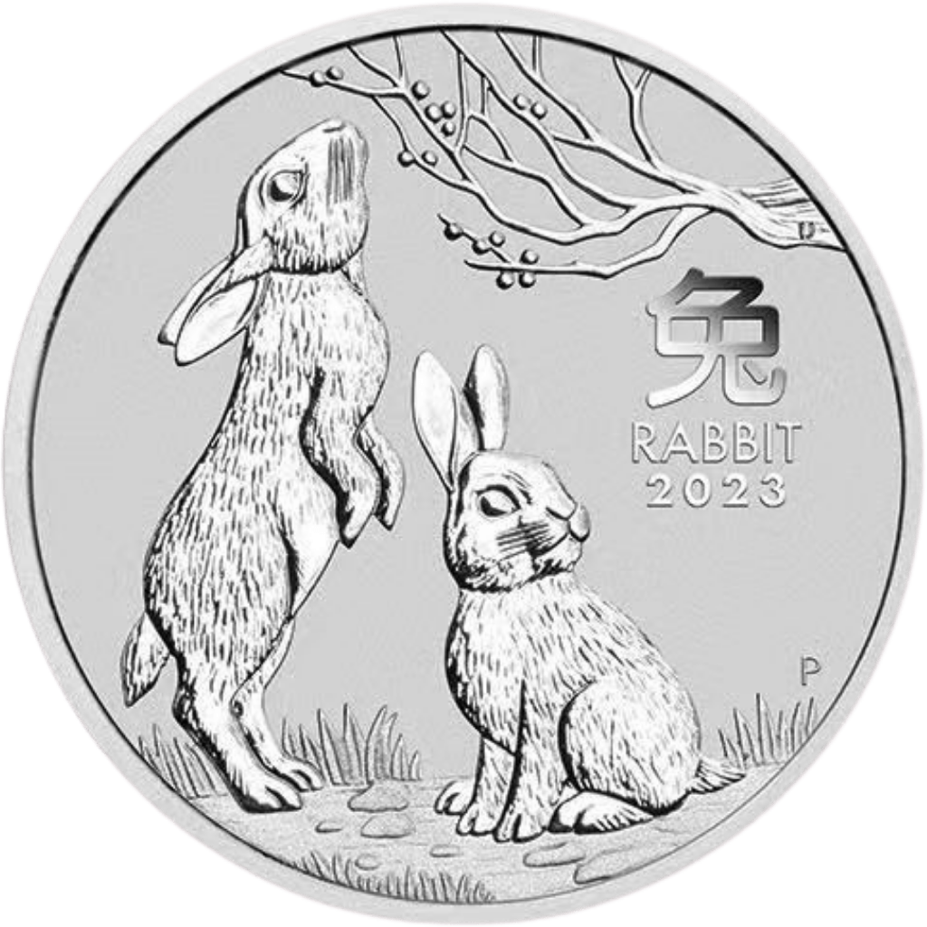 Zilveren Lunar series munt 1 troy ounce