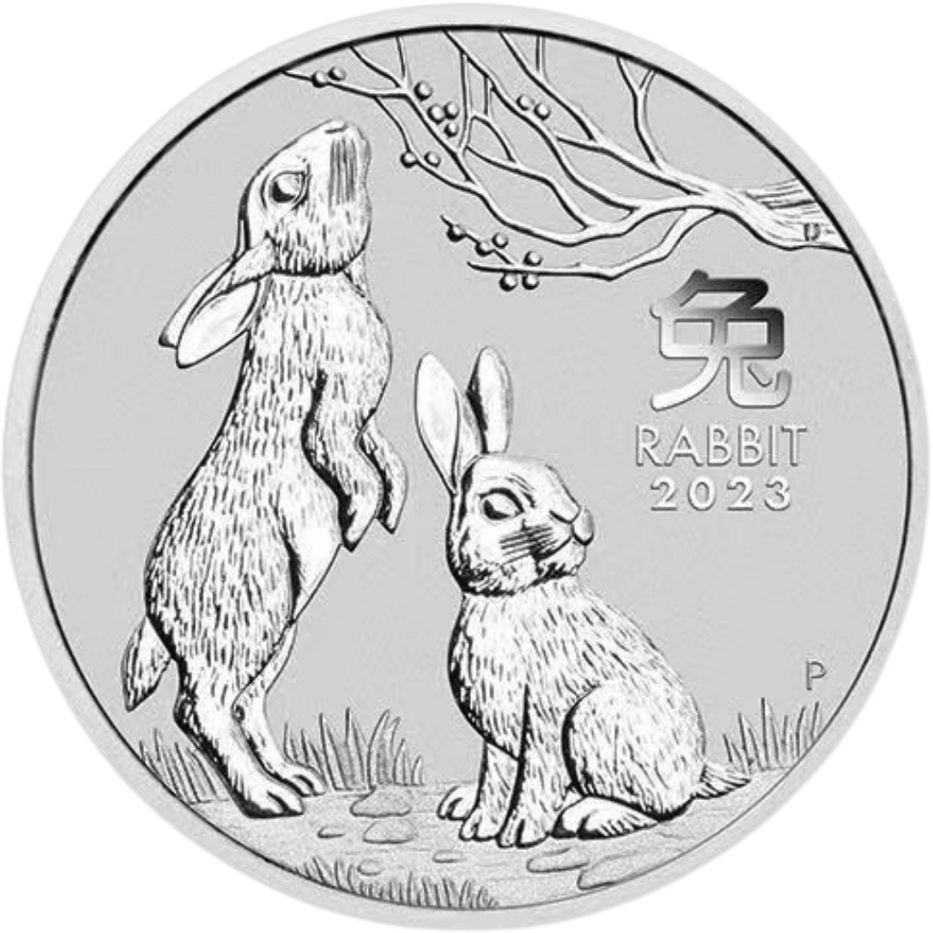 Zilveren Lunar series munt 1 troy ounce