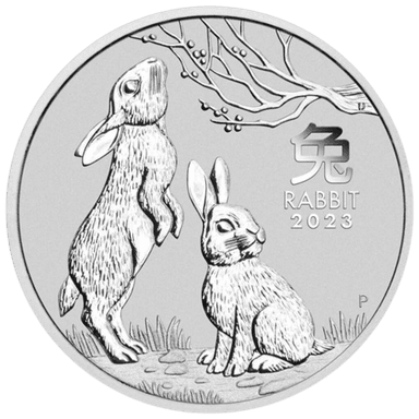 Zilveren Lunar munt 1/2 troy ounce