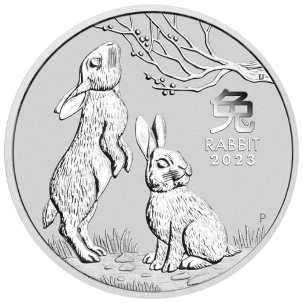 Zilveren Lunar munt 1/2 troy ounce