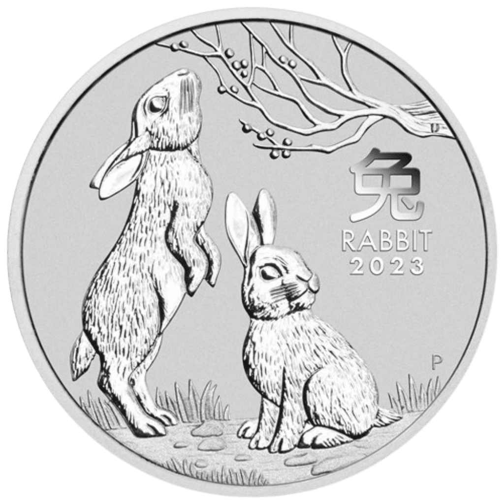 Zilveren Lunar munt 1/2 troy ounce