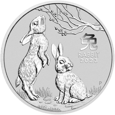 Zilveren Lunar munt 5 troy ounce